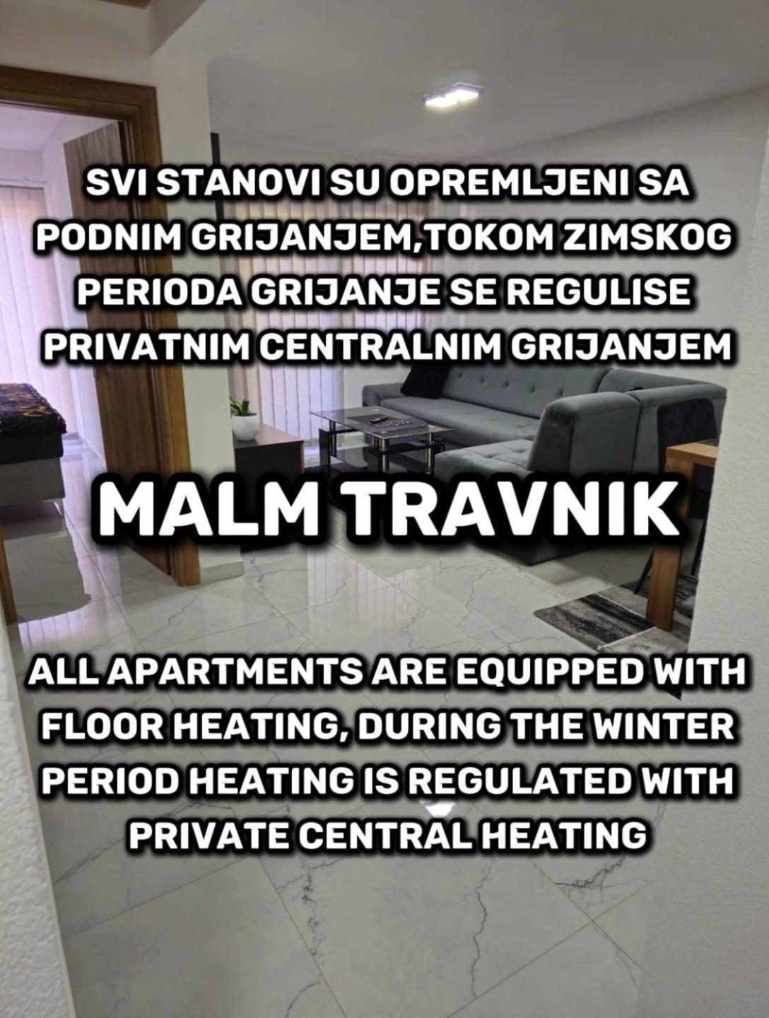 Malm Travnik Lägenhet Exteriör bild